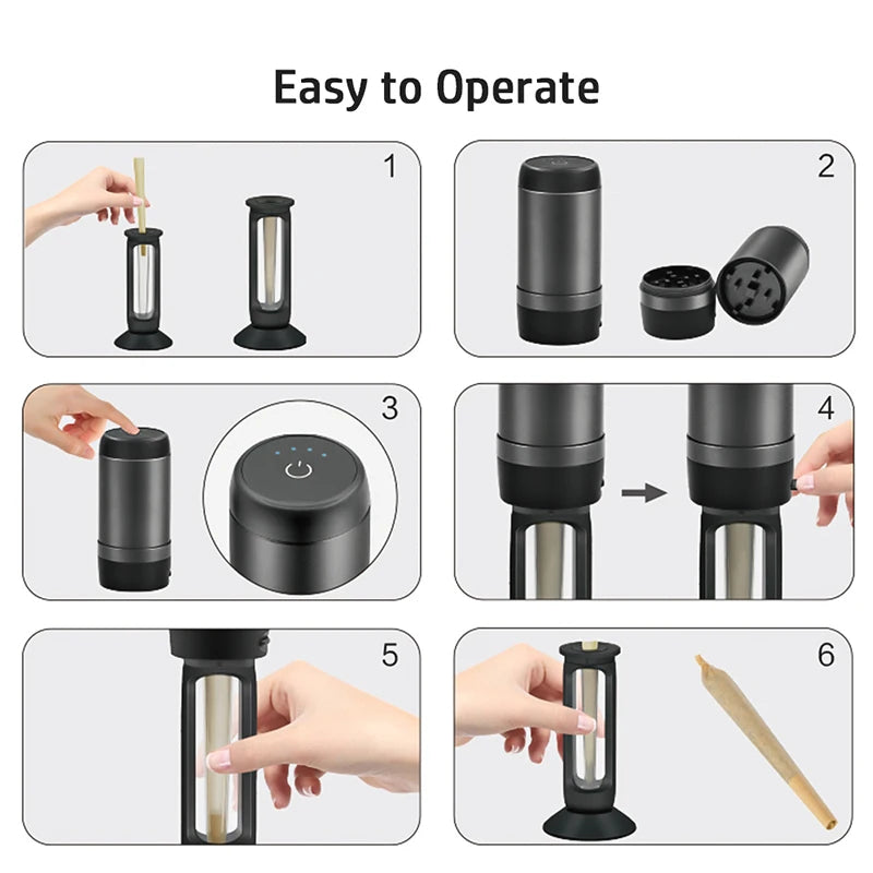 PuffChillin™ - 2in1 Automatic Herb Grinder