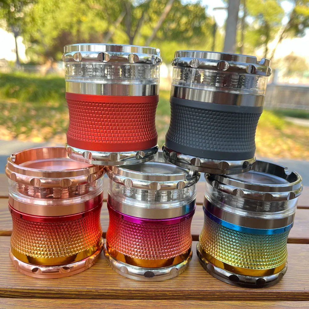 PuffChillin™ - 2In1 Grinder With Ashtray