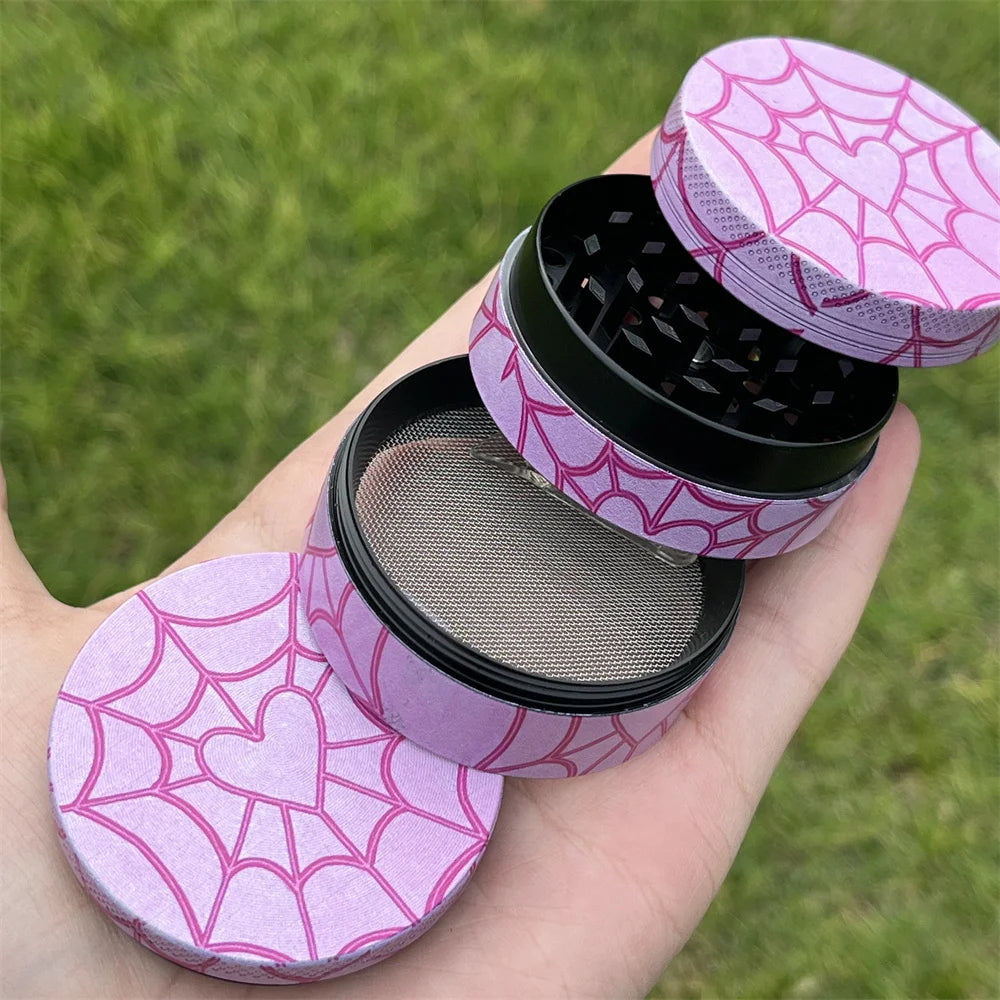 PuffChillin™ - Heart Patterned Herb Grinder