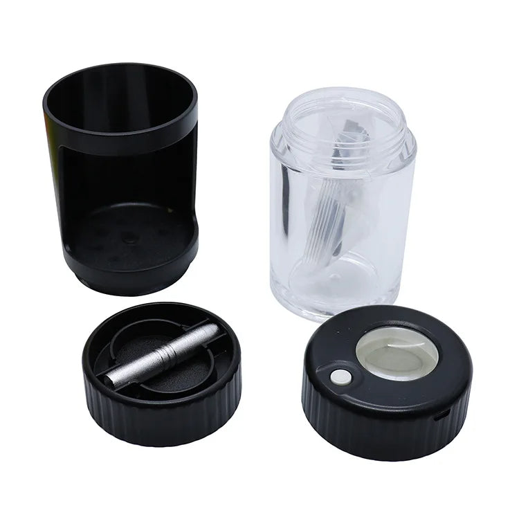 PuffChillin™ - 4In1 LED Tobacco Storage Jar with Grinder