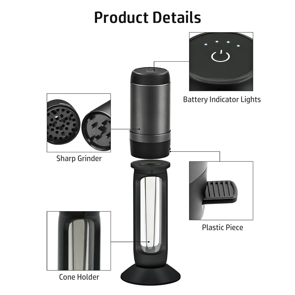 PuffChillin™ - 2in1 Automatic Herb Grinder