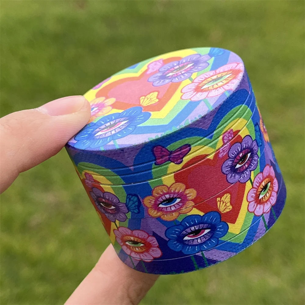 PuffChillin™ - Heart Patterned Herb Grinder