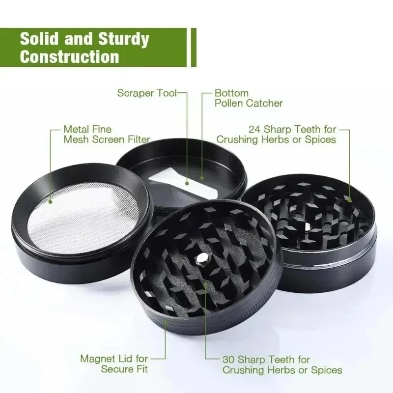 PuffChillin™ - Cute Pink Manual Herb Grinder