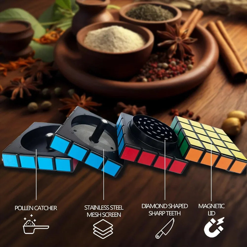 PuffChillin™ - 4 Layers Rubik Cube Grinder