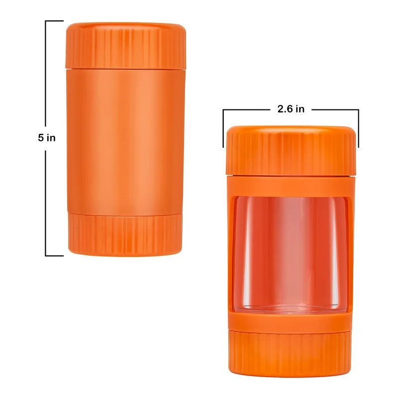 PuffChillin™ - 4In1 LED Tobacco Storage Jar with Grinder