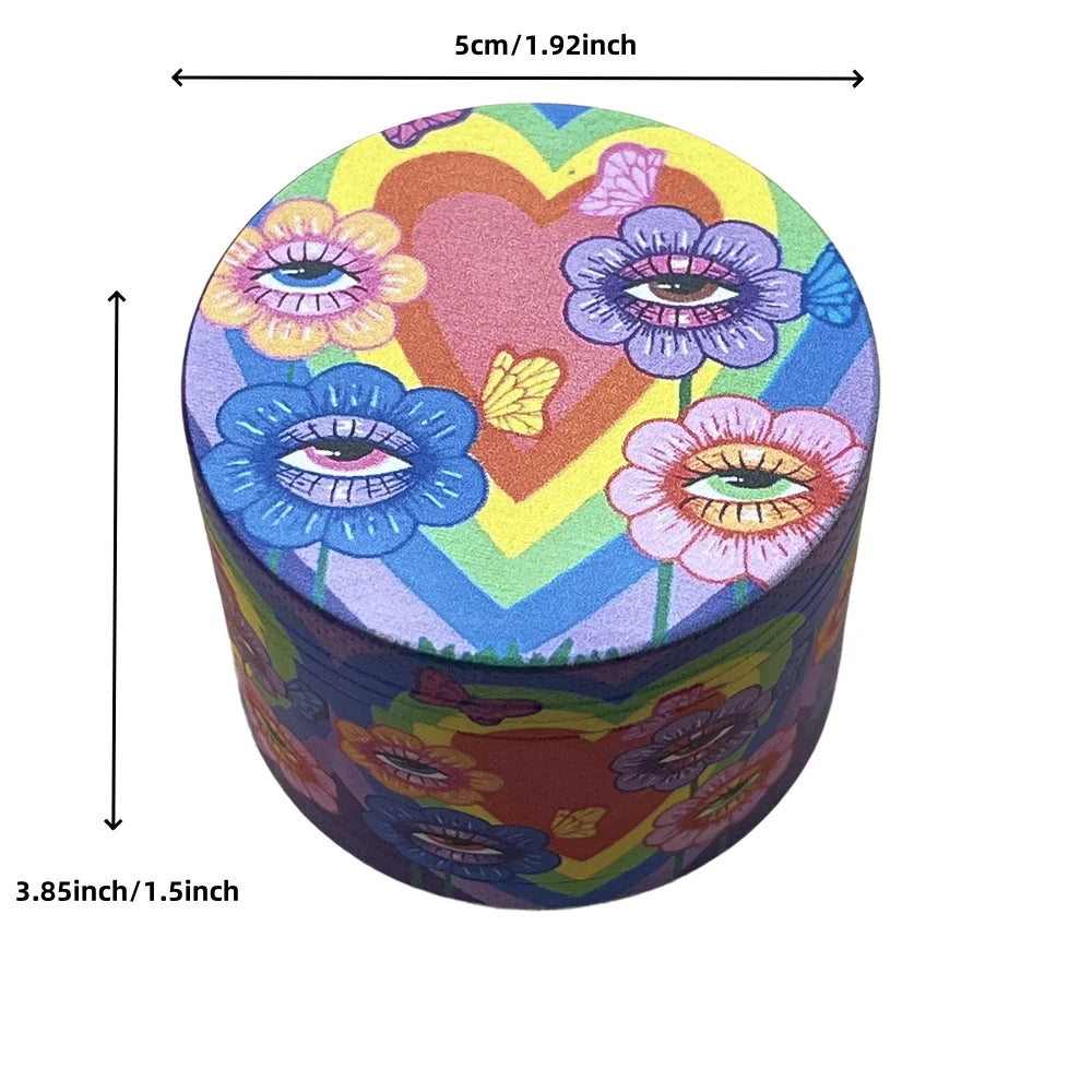 PuffChillin™ - Heart Patterned Herb Grinder