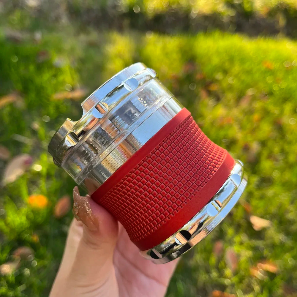 PuffChillin™ - 2In1 Grinder With Ashtray