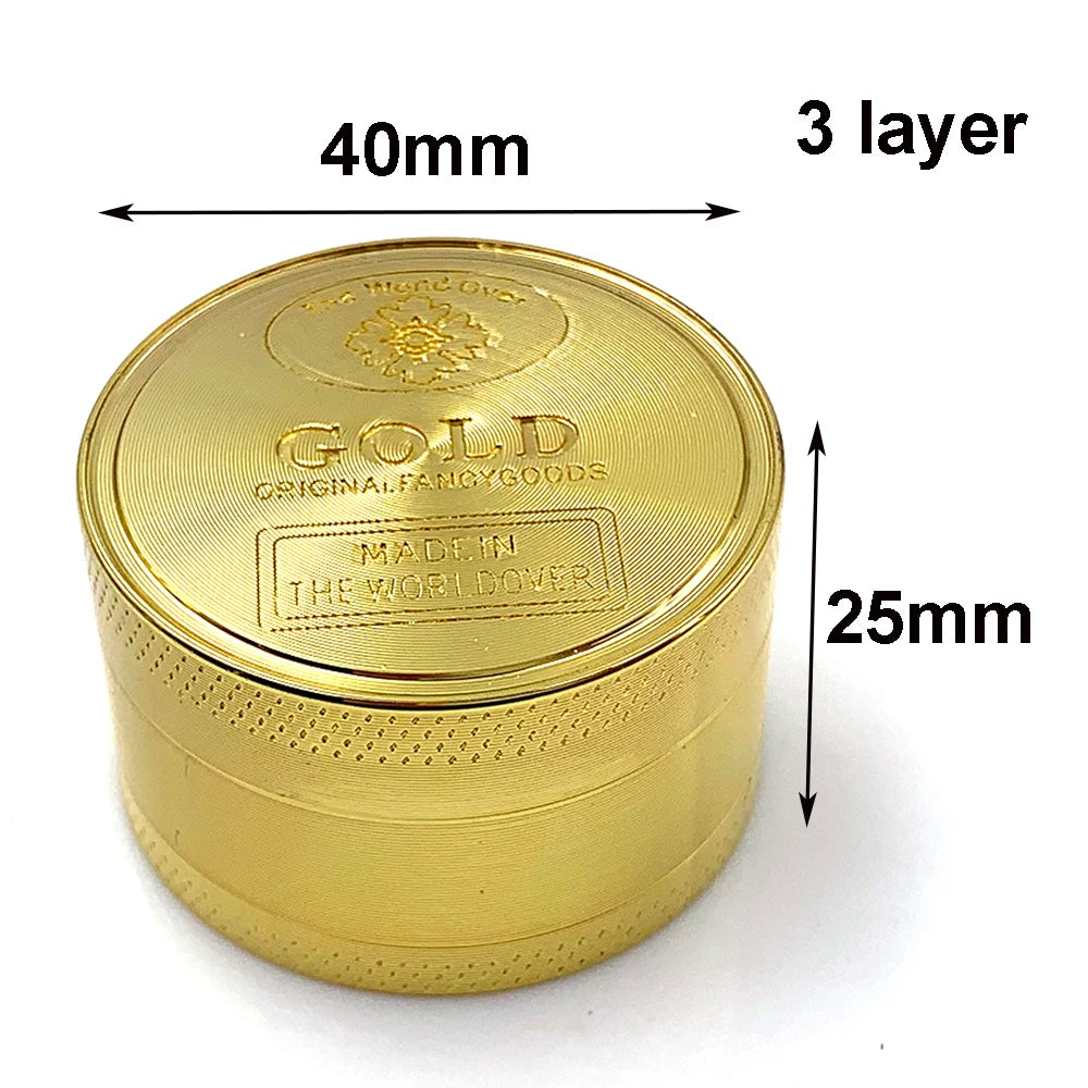 PuffChillin™ - 3 layer 4 Parts Gold Zinc Alloy