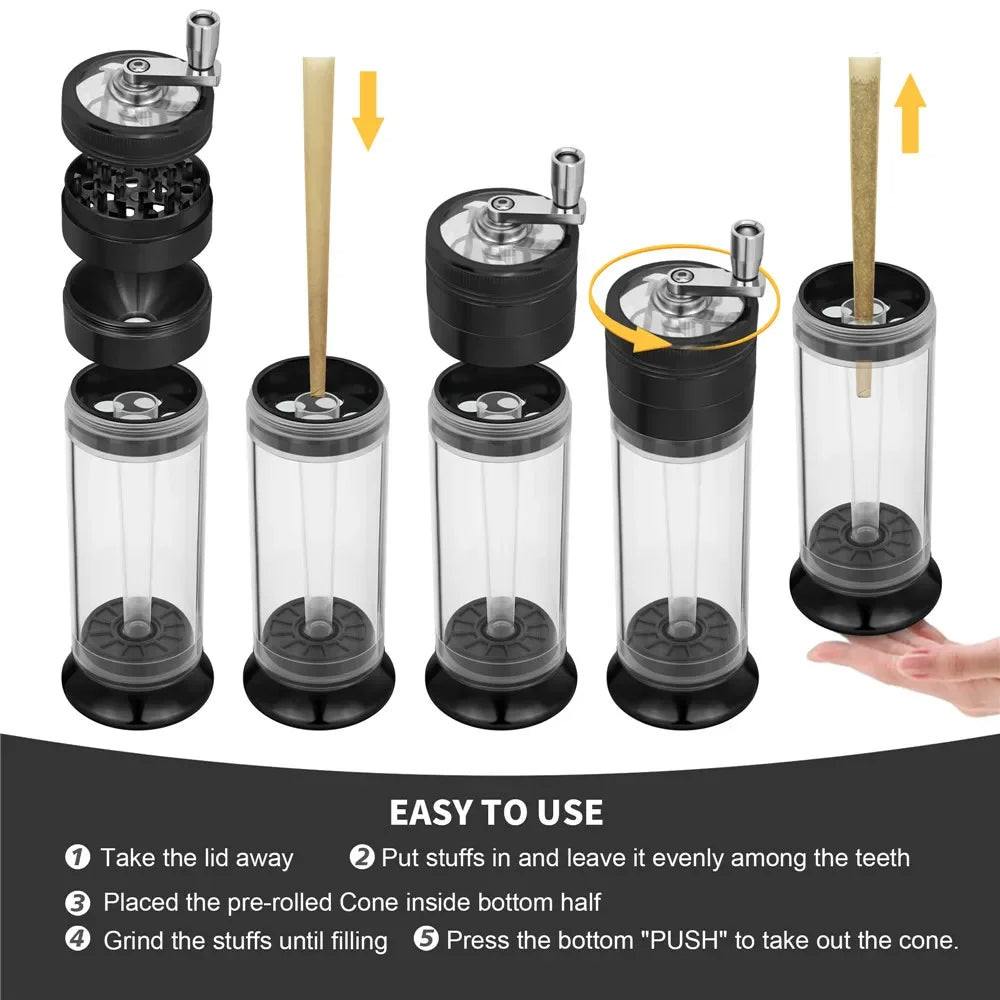 PuffChillin™ - 4 Layer Tobacco Grinder Crusher