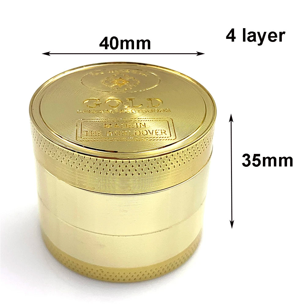 PuffChillin™ - 3 layer 4 Parts Gold Zinc Alloy