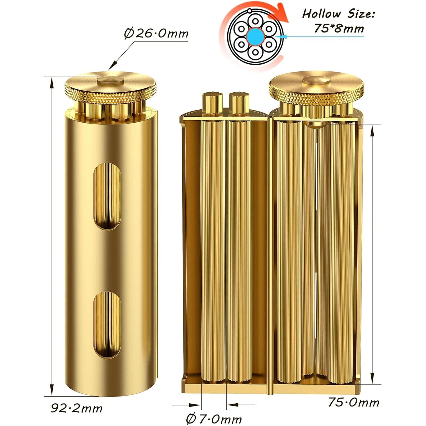 PuffChillin™ - Brass Herb Rolling Machine