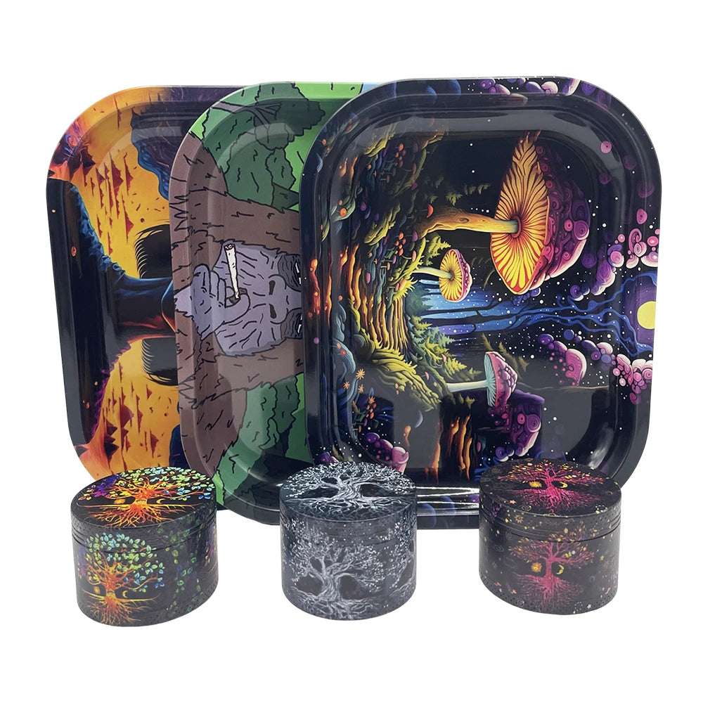 PuffChillin™ - Metal Rolling Maker Tray Kit