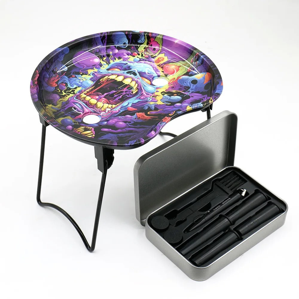 PuffChillin™ - Set Metal Rolling Tray V2