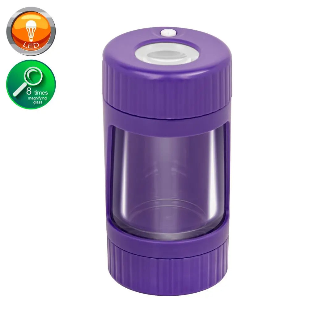 PuffChillin™ - 4In1 LED Tobacco Storage Jar with Grinder