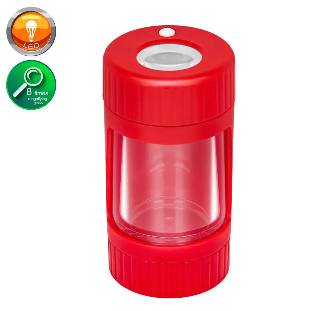 PuffChillin™ - 4In1 LED Tobacco Storage Jar with Grinder