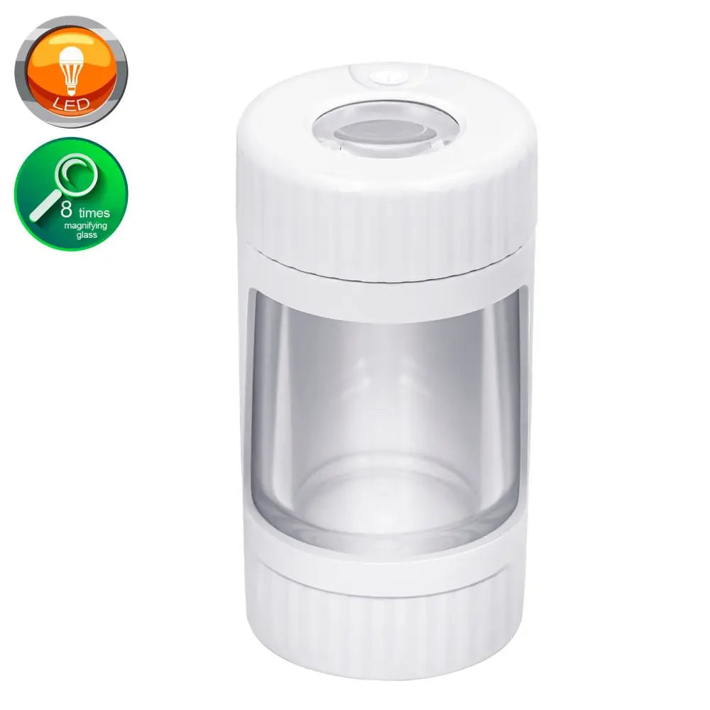 PuffChillin™ - 4In1 LED Tobacco Storage Jar with Grinder