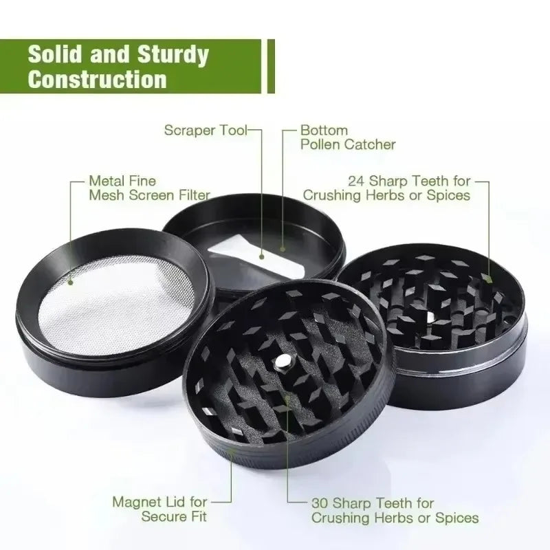 PuffChillin™ - 4 Layer Pink Dog Grinder Tobacco
