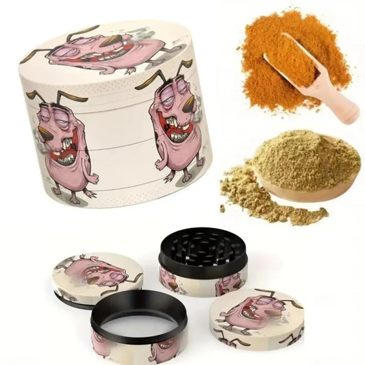 PuffChillin™ - 4 Layer Pink Dog Grinder Tobacco