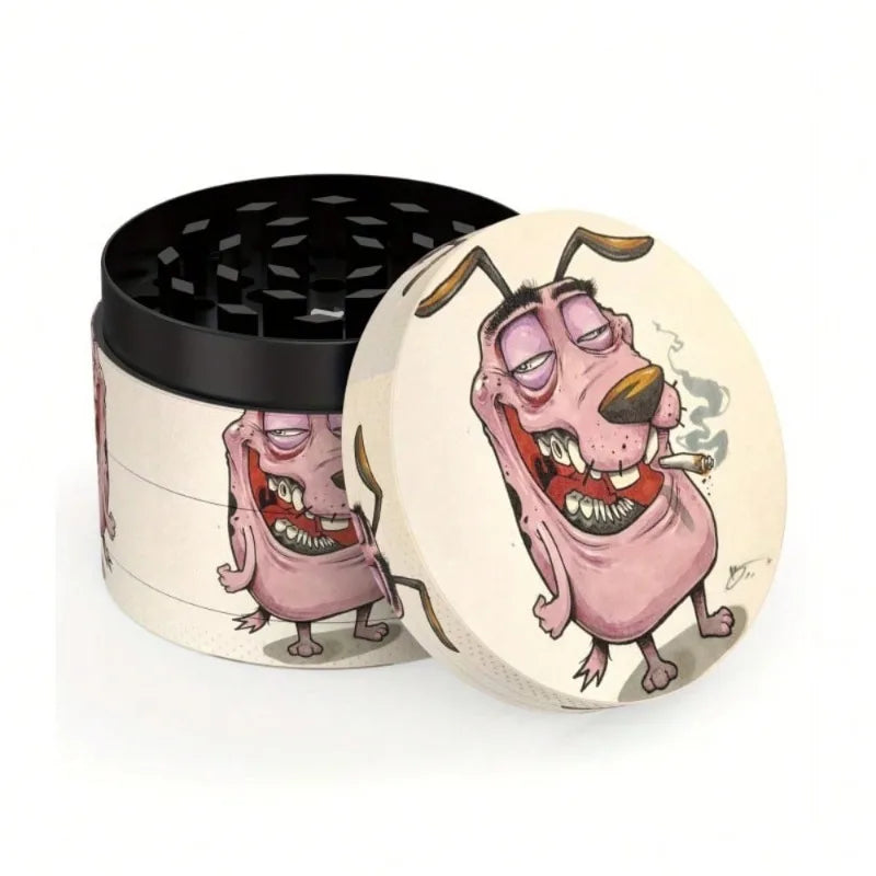 PuffChillin™ - 4 Layer Pink Dog Grinder Tobacco