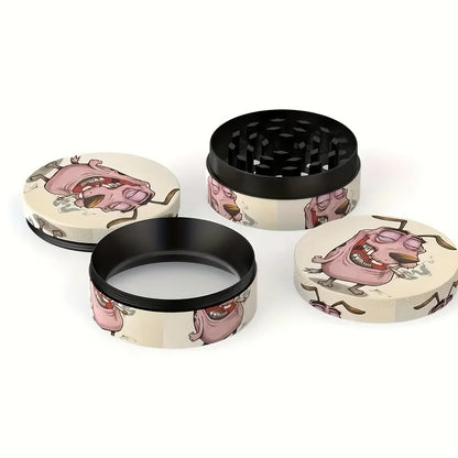 PuffChillin™ - 4 Layer Pink Dog Grinder Tobacco